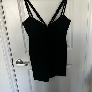 Herve Leger Elegant Black BodyCon Dress Sz. L